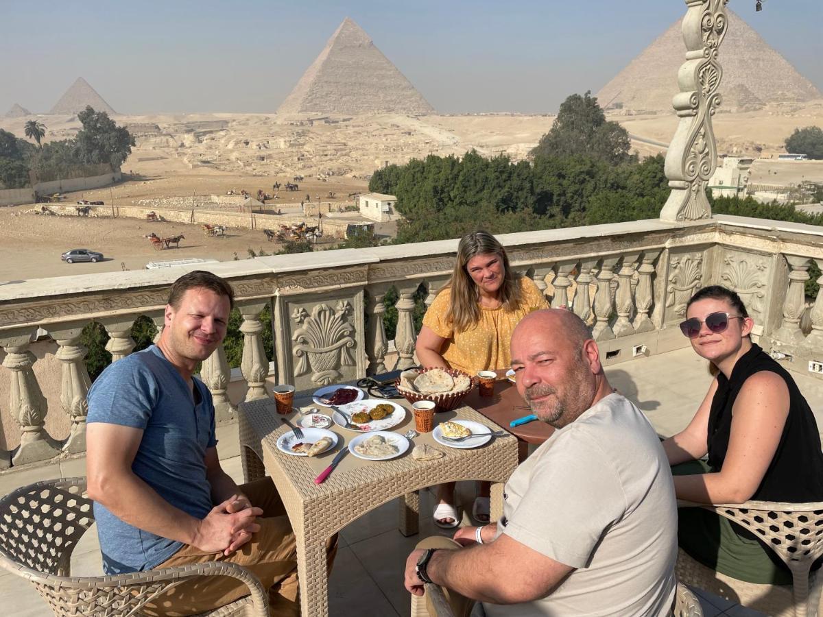 Kafret el-Gabal Sphinx Palace Pyramids View Inn מראה חיצוני תמונה