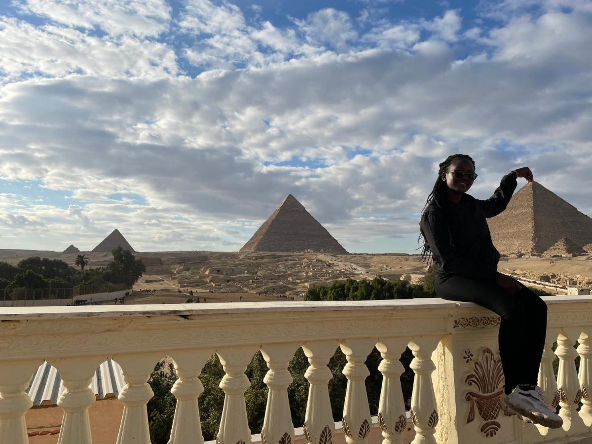 Kafret el-Gabal Sphinx Palace Pyramids View Inn מראה חיצוני תמונה